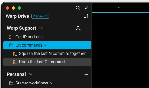 Warp Drive navigation states